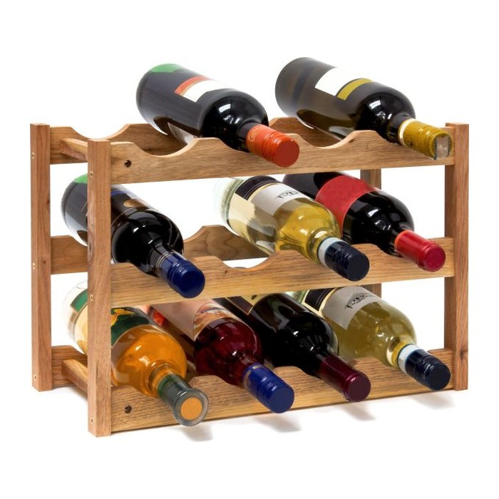 relaxdays Weinregal braun 42,0 x 21,0 x 28,0 cm, 1 St.