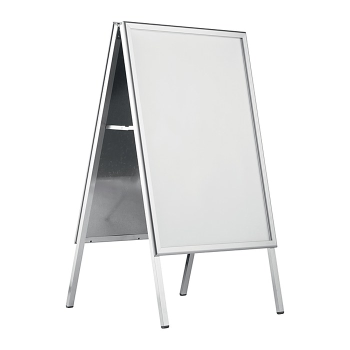 DURABLE Kundenstopper FOLD OUTDOOR silber DIN A1 2 Fächer 65,8 x 62,0 x 114,1 cm, 1 St.