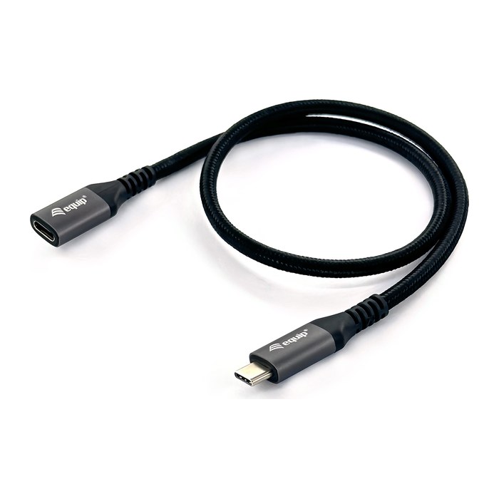 Equip Kabel USB-C3.2->C Gen2 Erweiter. St/Bu 0.50m schwarz