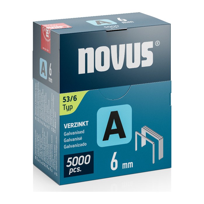 novus Tackerklammern Feindraht 53/6, 5.000 St.