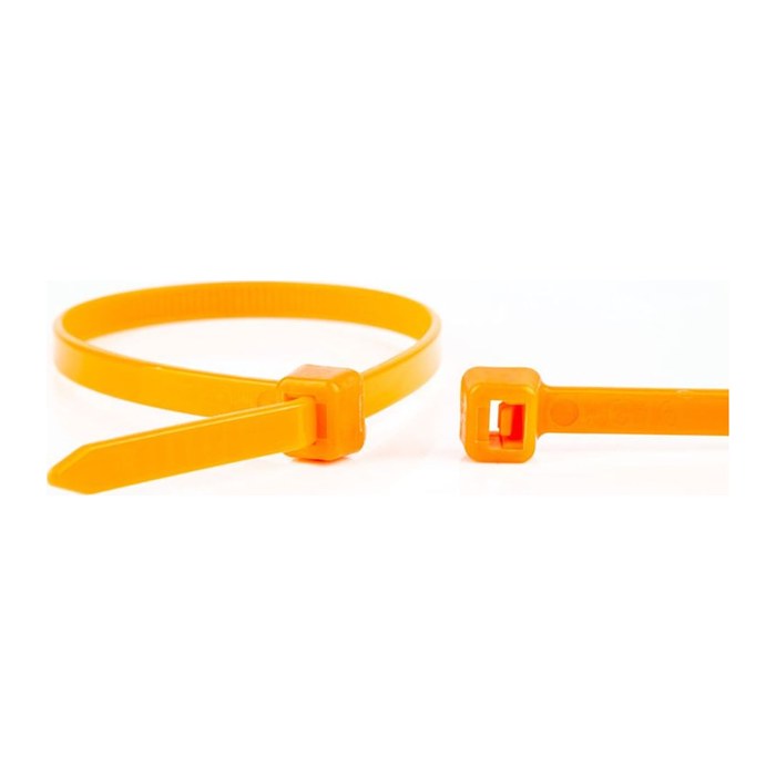 WKK Kunststoffkabelbinder Orange 200x3,6mm 100 St.