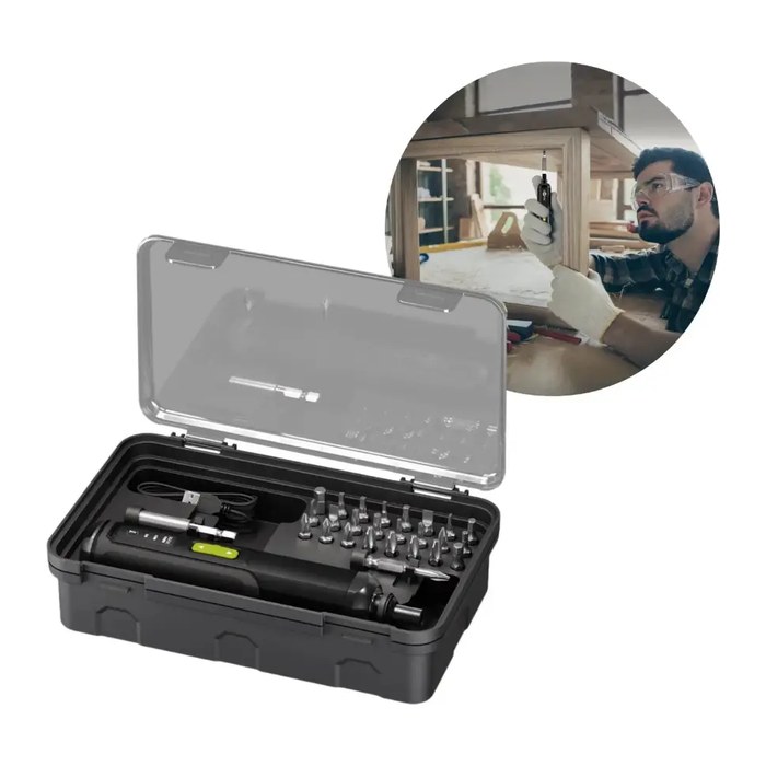 goobay 77816 Akku-Schrauber-Set, mit 1 Akku
