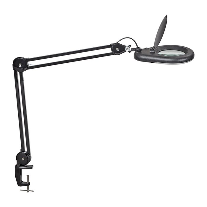 MAUL MAULviso LED Lupenleuchte schwarz 8 W mit Tischklemme