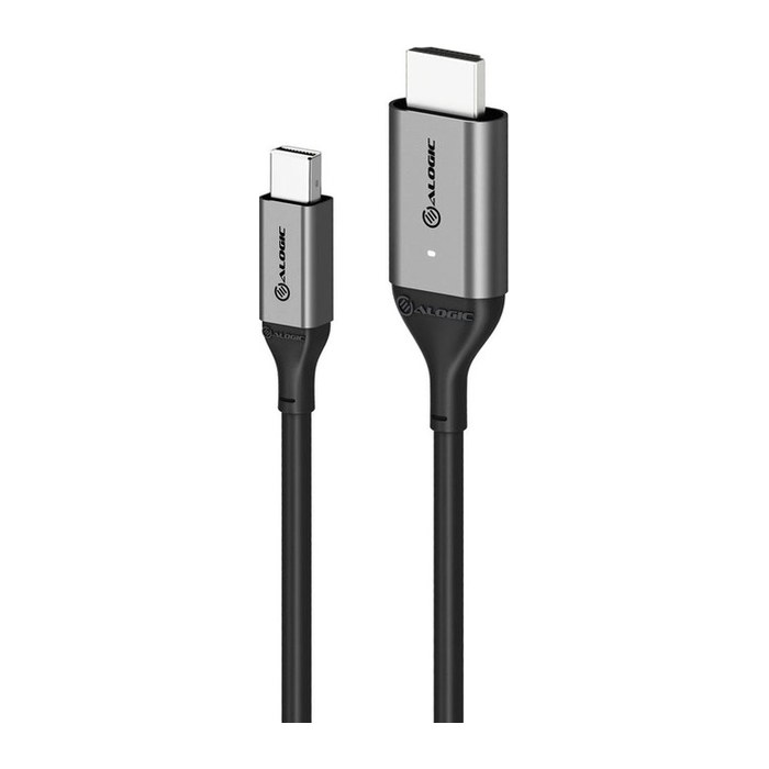 Alogic Adapter DisplayPort Mini -> HDMI 2.0 4K 60Hz grau