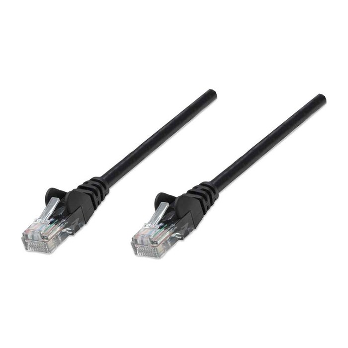 INTELLINET Patchkabel RJ45 U/UTP Cat5e 3.0m Hebelschutz schw