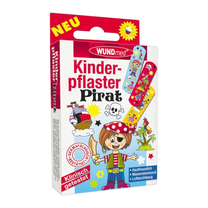 WUNDmed® Pflaster Pirat 02-077 bunt 1,9 x 6,3 cm, 10 St.