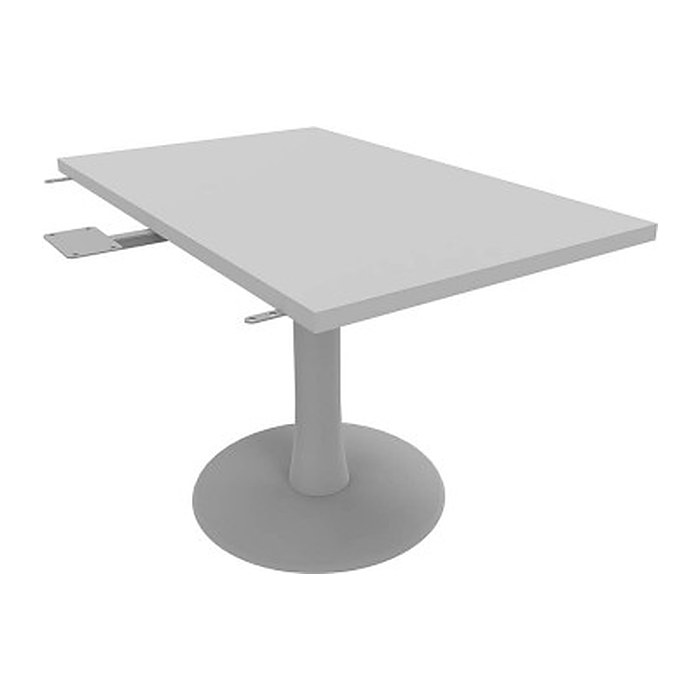 Quadrifoglio Verbindungsplatte Idea+ lichtgrau, silber rechteckig 70,0 x 110,0 x 74,0 cm