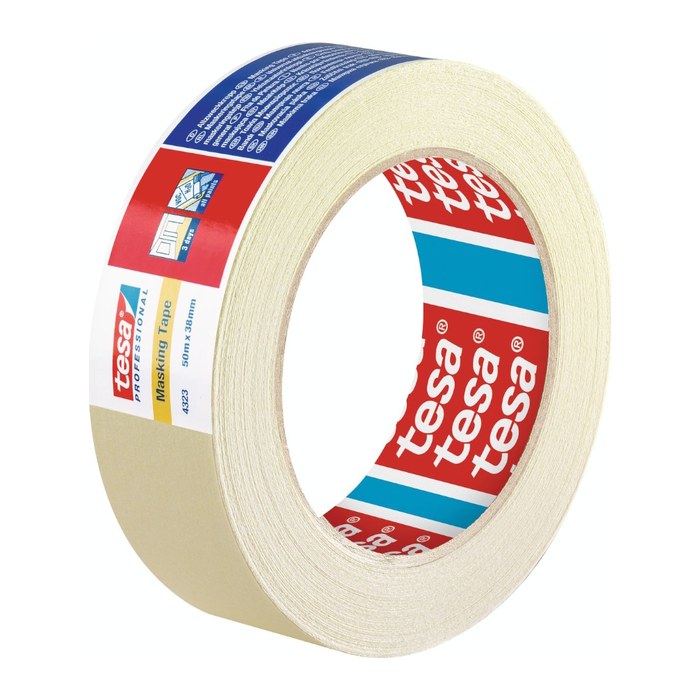 tesa Masking Tape Kreppband beige 38,0 mm x 50,0 m 1 Rolle