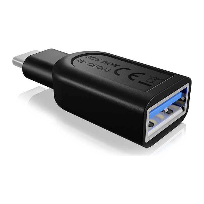 ICY BOX USB Adapter USB-C auf USB-A IB-CB003 Schwarz