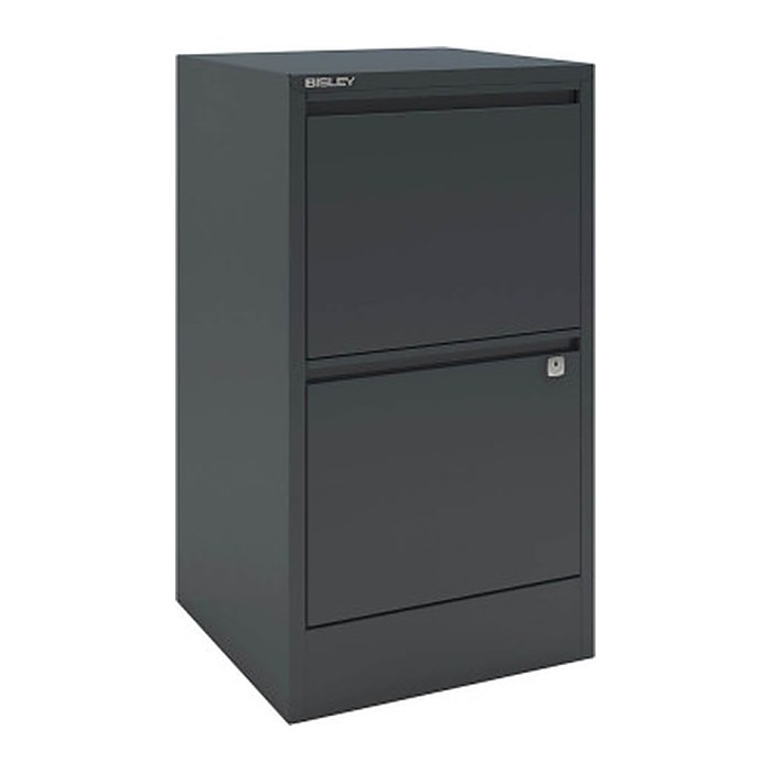 BISLEY Home Hängeregistraturschrank anthrazit 2 Schubladen 41,3 x 40,0 x 67,2 cm, 1 St.