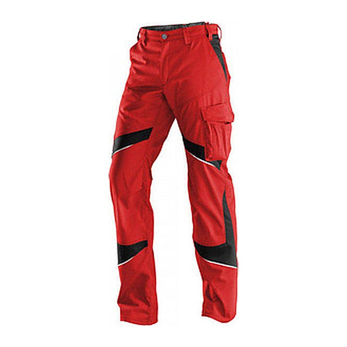 KÜBLER® Herren Arbeitshose "ACTIVIQ" rot, schwarz Größe 42