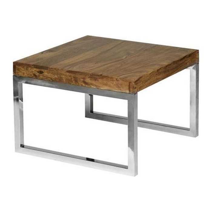 WOHNLING Beistelltisch quadratisch Massivholz sheesham 45,0 x 45,0 x 40,0 cm, 1 St.