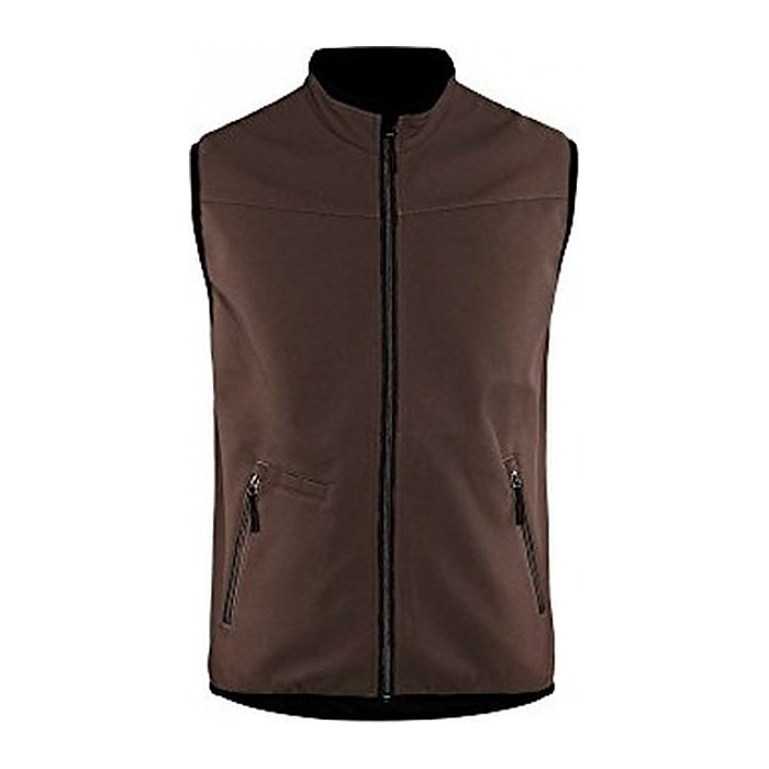 BLAKLÄDER® unisex Softshellweste 3850 schwarz, rot Größe 4XL