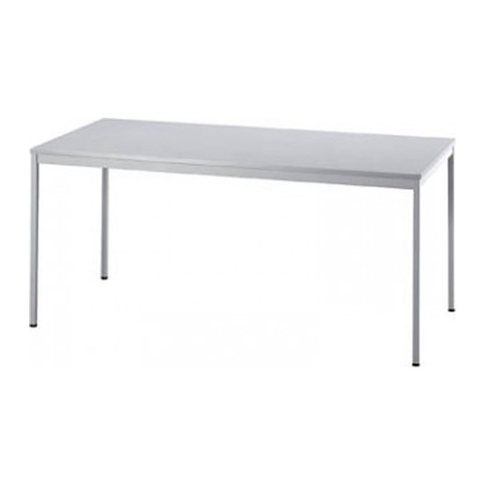 HAMMERBACHER Mehrzwecktisch lichtgrau rechteckig, Vierkantrohr grau, 160,0 x 80,0 x 72,0 cm