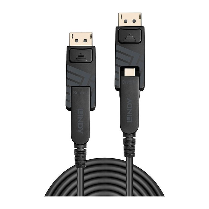 LINDY DisplayPort Fibre Optic Hybrid 1.4 Kabel 20m