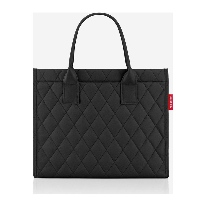 reisenthel® Einkaufstasche daily shopper rhombus Kunststoff schwarz DN7059