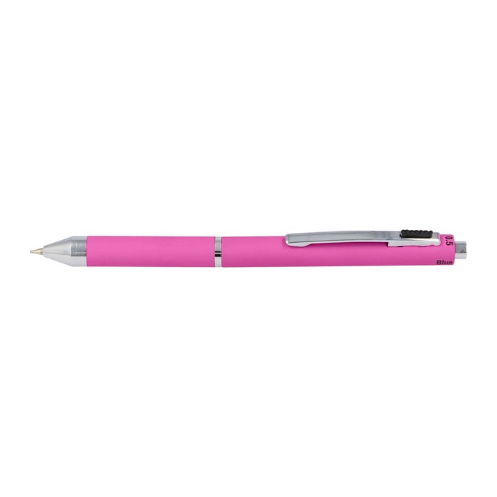 ONLINE® 4-Farben-Kugelschreiber Multipen pink, Schreibfarbe: rot, blau, schwarz, grau, 1 St.