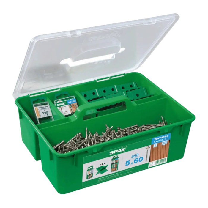 SPAX® Terrassenschrauben-Sortiment GREEN BOX Terrasse 5x60 mm 5000009030009 5 mm x 60 mm