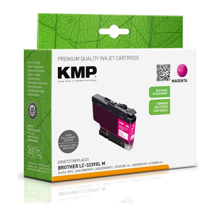KMP  magenta Druckerpatrone kompatibel zu brother LC-3239XLM
