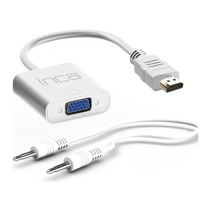 INCA Adapter HDMI->VGA +3.5mm AUX St/Bu FHD@ 60Hz 0.20m ws retail