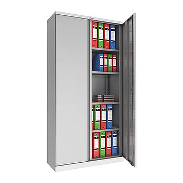 phoenix Stahlschrank SCL1891GGK grau 4 Fachböden 91,5 x 37,0 x 183,0 cm, zerlegt, 1 St.