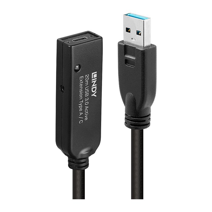 LINDY USB 3.0 Aktivverlängerung Typ A an C 20m