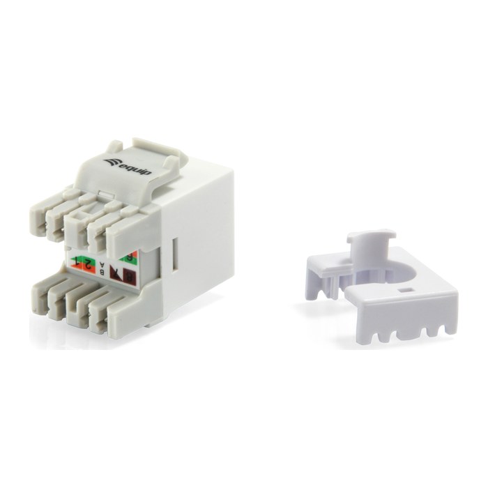 Equip Keystone Jack ungeschirmt Cat6 slim LSA 8Stk ws