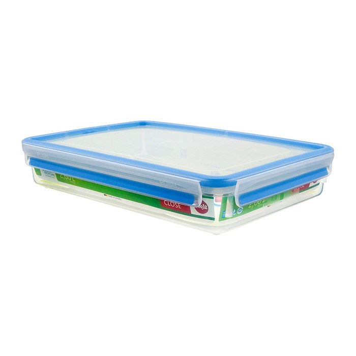 emsa Frischhaltedose CLIP & CLOSE 6,0 cm hoch transparent 2,6 l, 1 St.