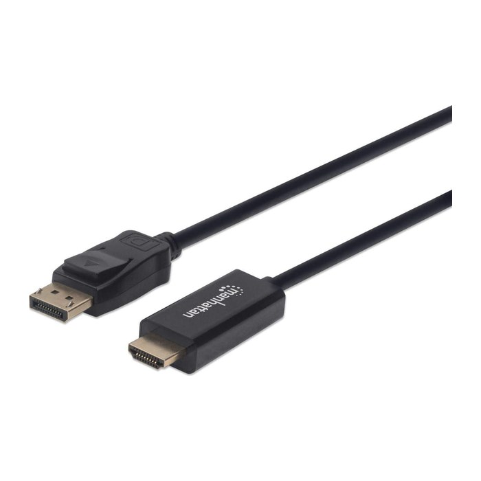 MANHATTAN 4K@60Hz DisplayPort auf HDMI-Kabel 1,8m schwarz