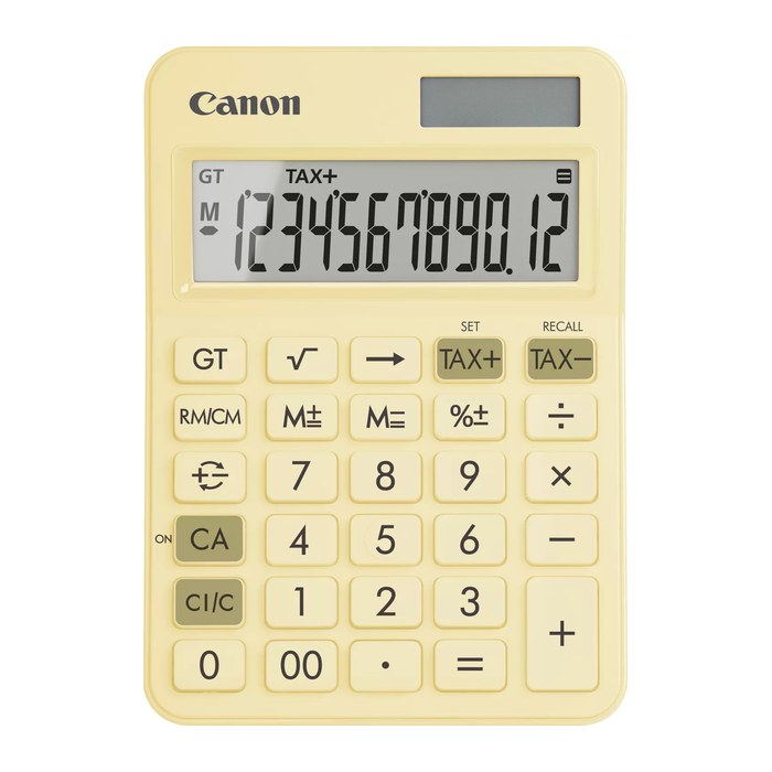 Canon LS-125KB-PYL Tischrechner pastellgelb