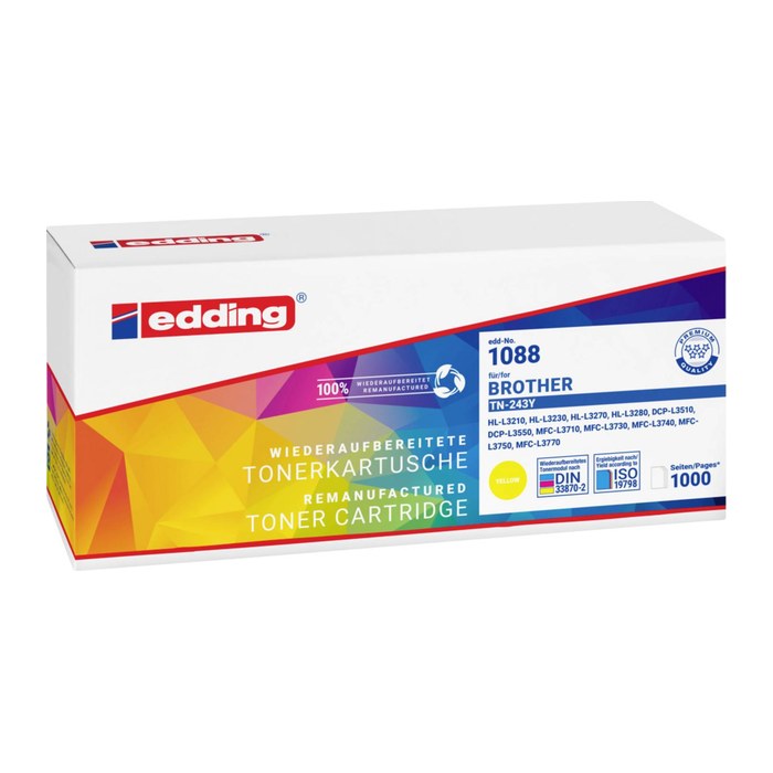edding EDD-1088 gelb Toner kompatibel zu brother TN-243Y