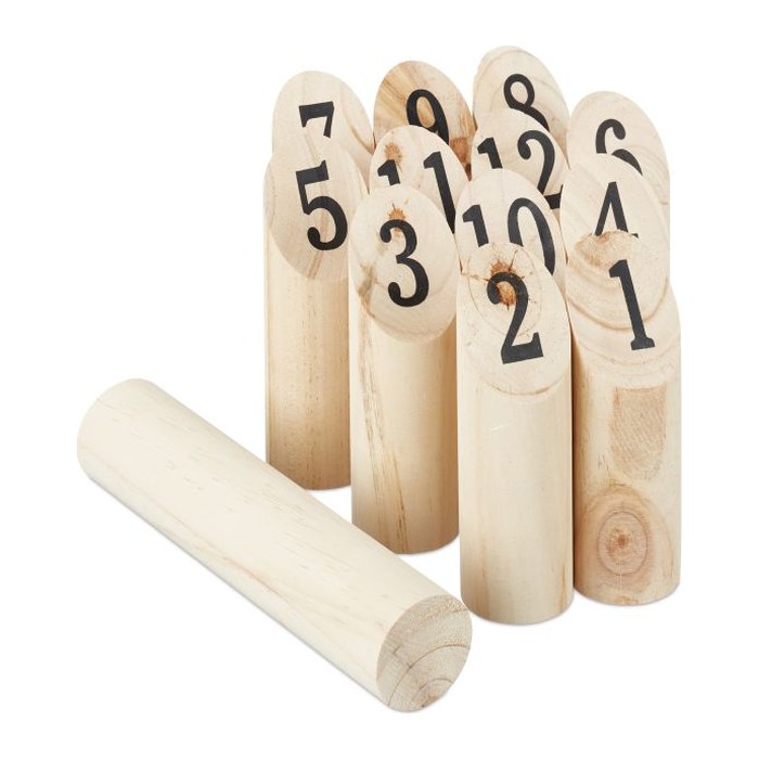 relaxdays Kubb Wikingerspiel Wurfspiel, 1 St.