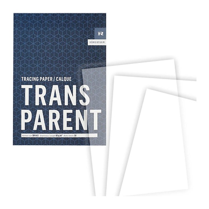 RÖMERTURM Transparentpapier Classic Line 80 g/qm, 1 Block