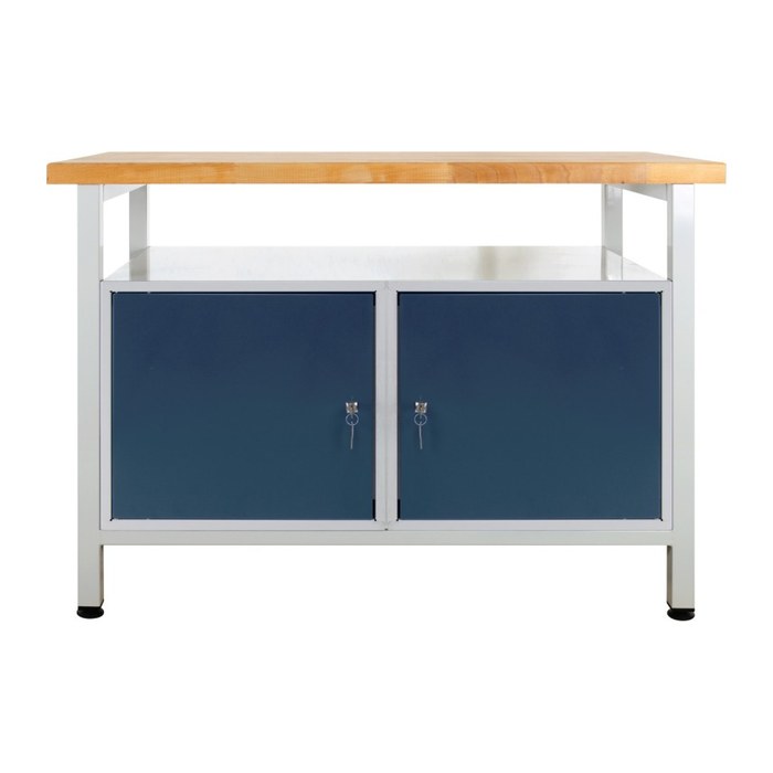 ADB Werkbank lichtgrau, anthrazitgrau 120,0 x 60,0 x 84,0 cm