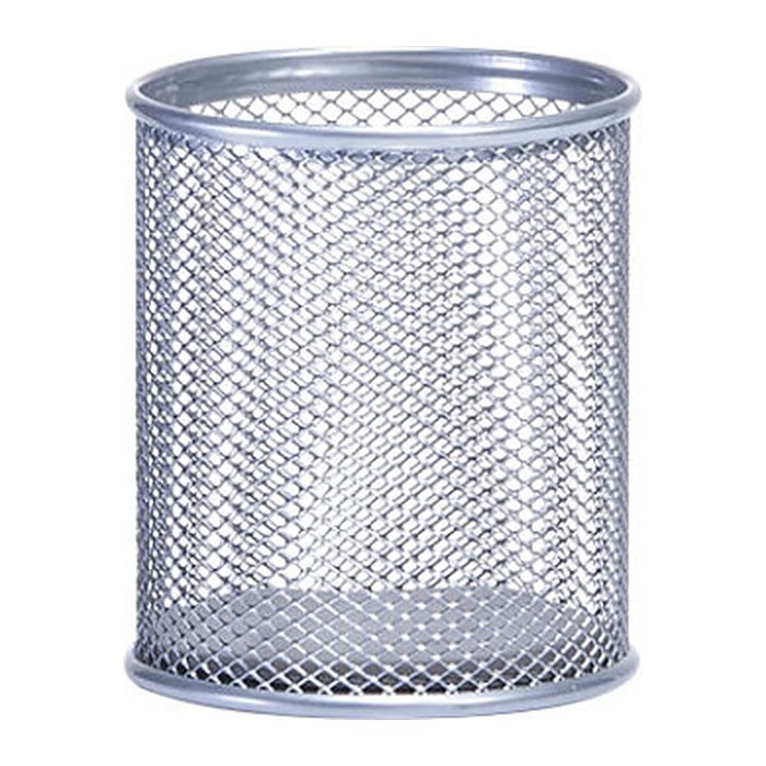 Zeller Stiftehalter Meshline alufarben Metall, lackiert 8,3 x 8,3 x 9,5 cm
