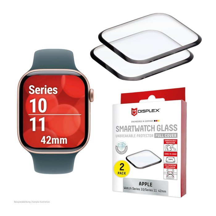 DISPLEX® Smartwatch Glass Display-Schutzgläser für Smartwatch, 2 St.