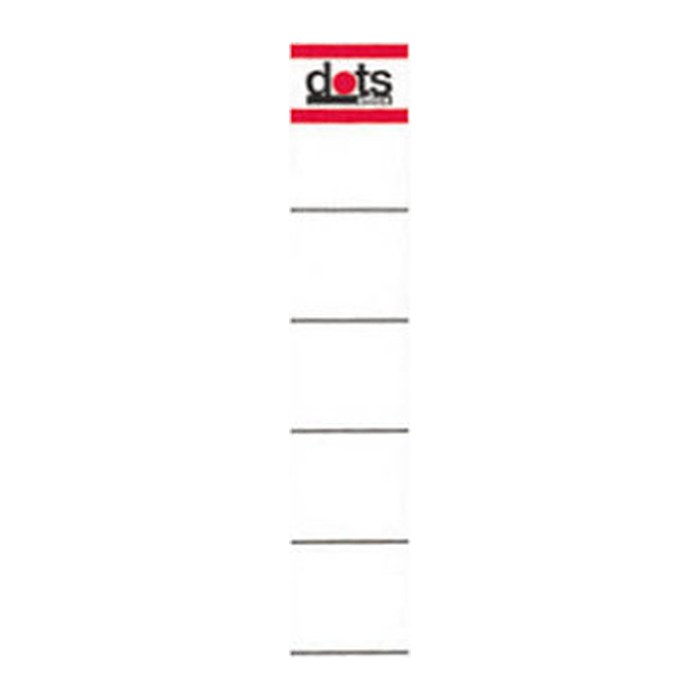 dots Ordneretiketten weiß für 5,0 cm Rückenbreite, 10 St.