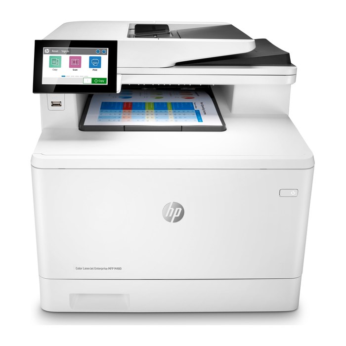 HP Color LaserJet Enterprise M480f 4 in 1 Farblaser-Multifunktionsdrucker weiß