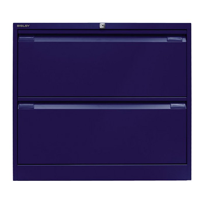 BISLEY DF3 Hängeregistraturschrank oxfordblau 2 Schubladen 80,0 x 62,2 x 71,1 cm, 1 St.