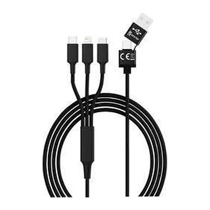 smrter Hydra ULTRA 5in1 Nylon-Ladekabel, 120cm, black retail