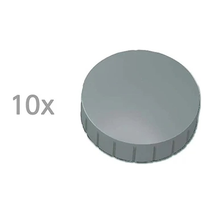 MAUL Magnete grau, Kunststoff Ø 1,5 cm, 10 St.