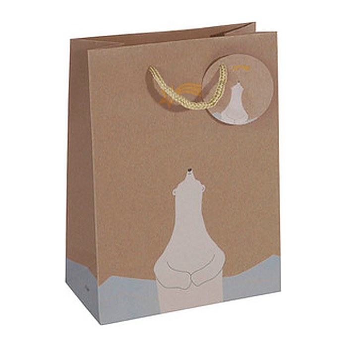 SIGEL Geschenktüten Polar bear with shooting star Motiv 17,0 x 23,0 cm, 5 St.