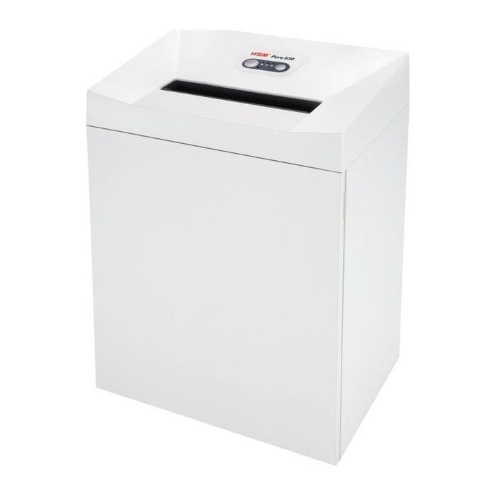 HSM Pure 530 Aktenvernichter mit Partikelschnitt P-4, 4,5 x 30 mm, bis 16 Blatt, weiß