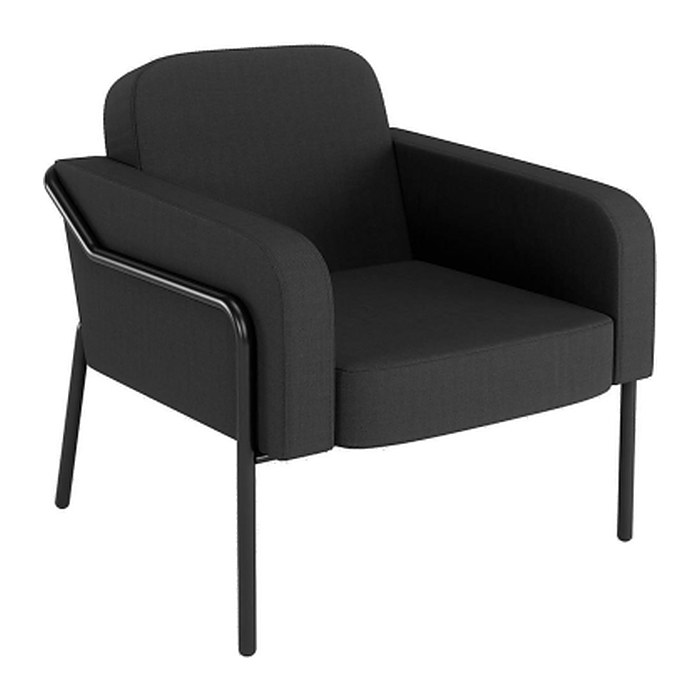 medso powered by PAPERFLOW Sessel MEDSO L Rund anthrazit schwarz Kunststoff 75,0 x 74,3 x 73,6 cm, 1 St.