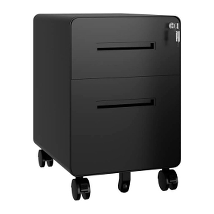 BISLEY EasyRoll Rollcontainer schwarz 2 Auszüge 40,0 x 50,0 x 50,0 cm