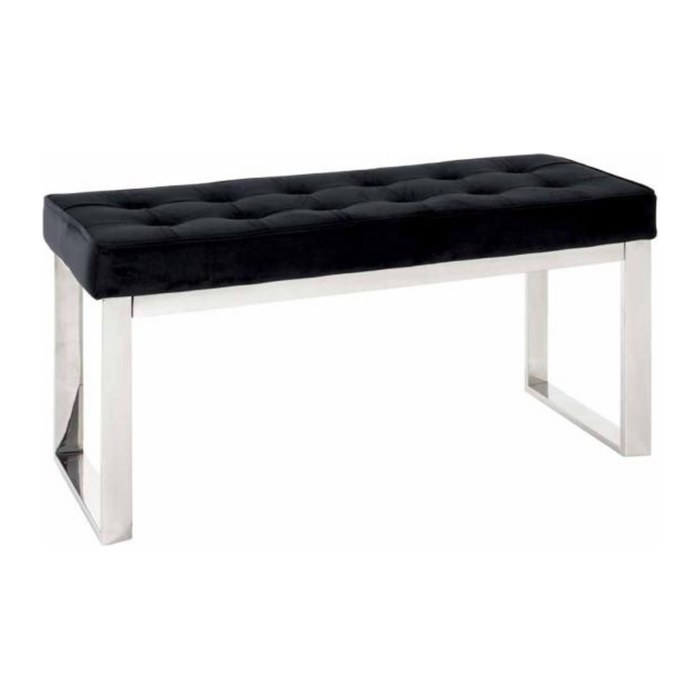 HAKU Möbel Sitzbank 18581 schwarz Stoff 100,0 cm