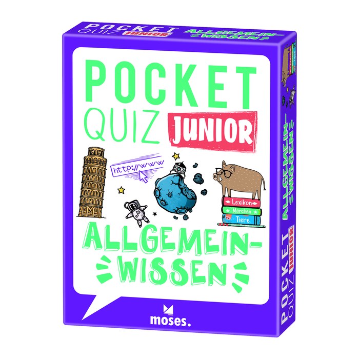 moses Pocket junior Allgemeinwissen Quiz, 1 St.