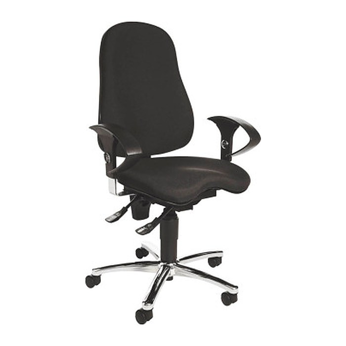 Topstar Bürostuhl Sitness® 10, SI59UG20 Stoff schwarz, Gestell chrom