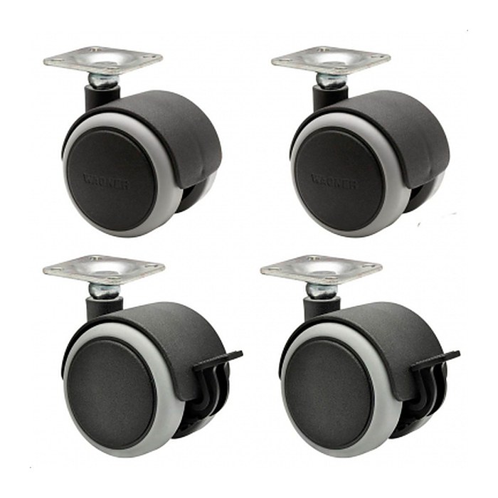 WAGNER® design yourself Rollen für Schränke und Regale RO 1728, 4 St.