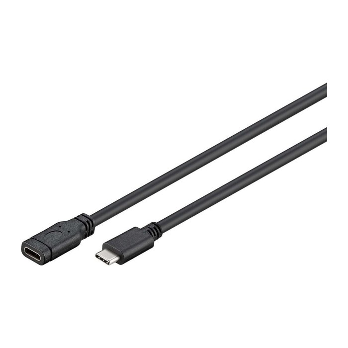 goobay USB 3.1 C Kabel 1,0 m schwarz, 1 St.